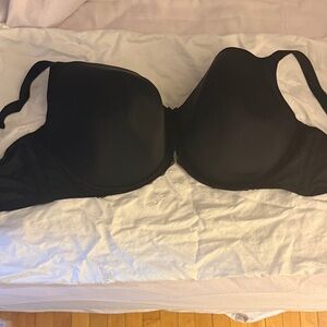 Black Full Coverage Smooth T-Shirt Bra 42H